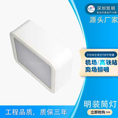 单头LED斗胆灯 50WLED方形明装筒灯 60W射灯人行天桥过道灯
