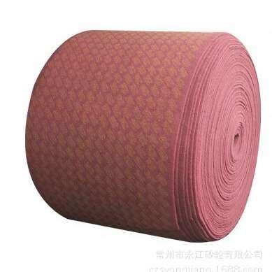 7447工业百洁布卷尼龙卷0.92M×120米红色尼龙卷除锈菜瓜布