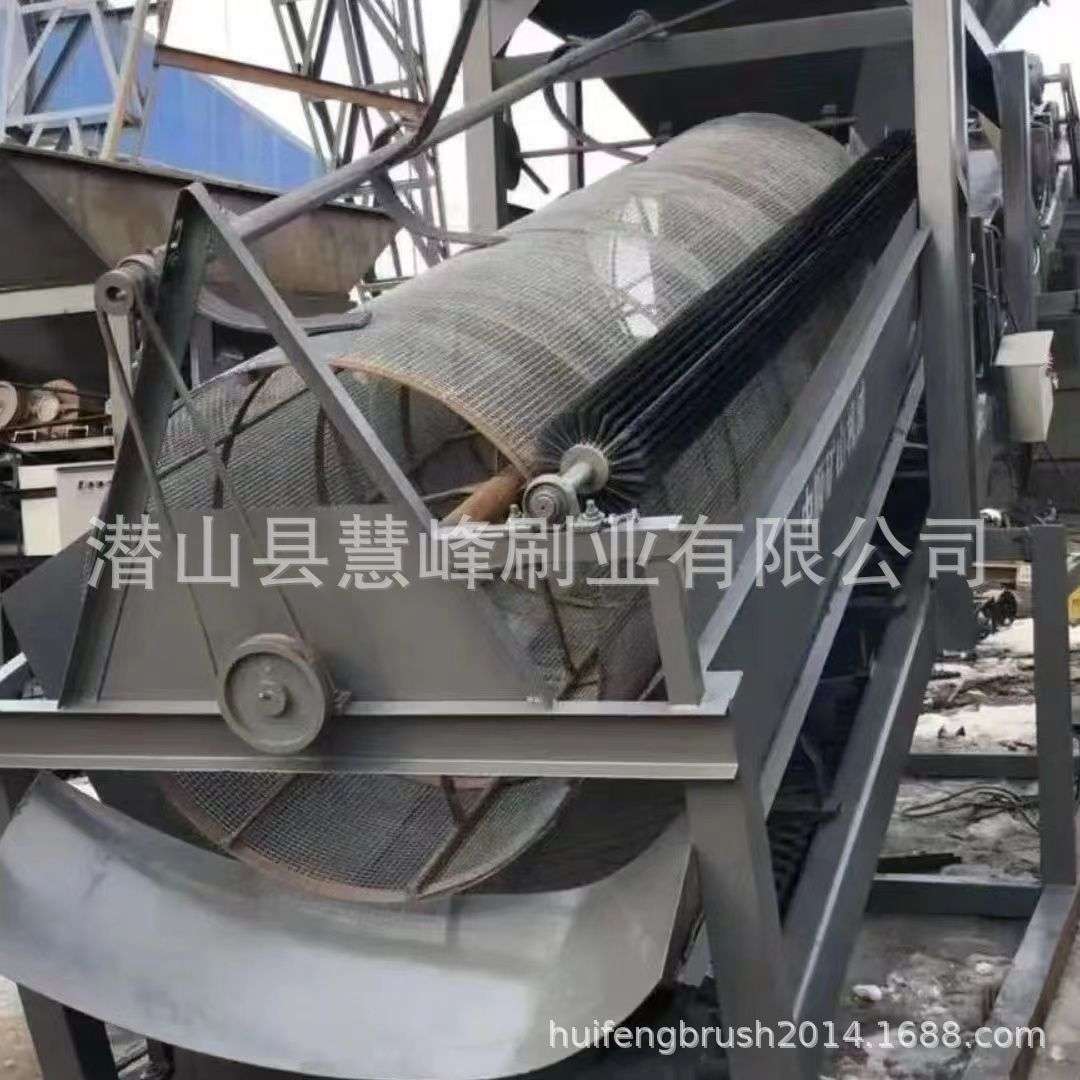 内外绕弹簧刷尼龙塑料丝螺旋毛刷抛光圆筒刷螺旋缠绕式工业毛刷辊