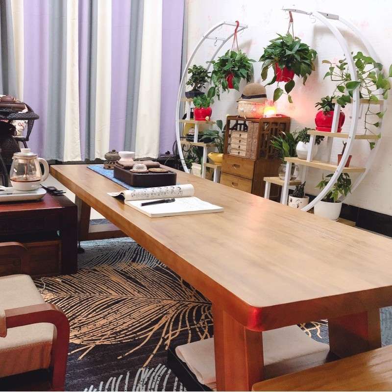 榻榻米茶几实木客厅地台炕桌简约茶桌椅组合阳台长矮地桌日式