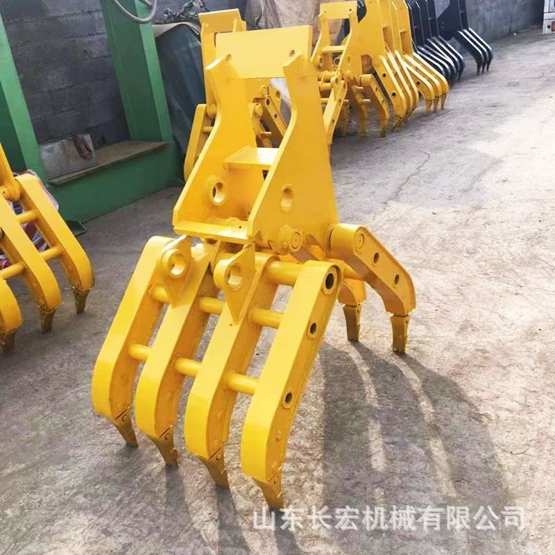 属具钢铁抓钢机挖机多瓣梅花抓旋转式固定式液压莲花抓挖掘机