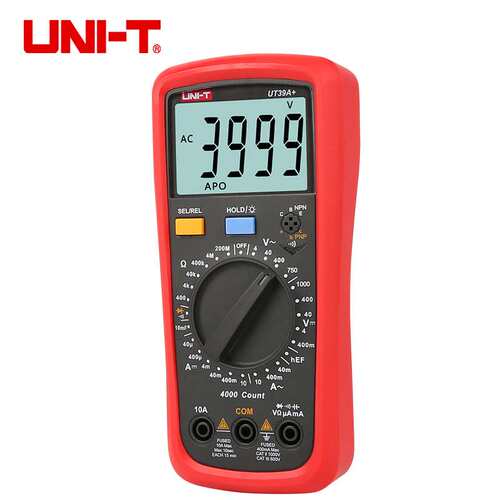 UNI-T优利德UT39A+/UT39C+数字万用表 手动量程高精度防摔多用表