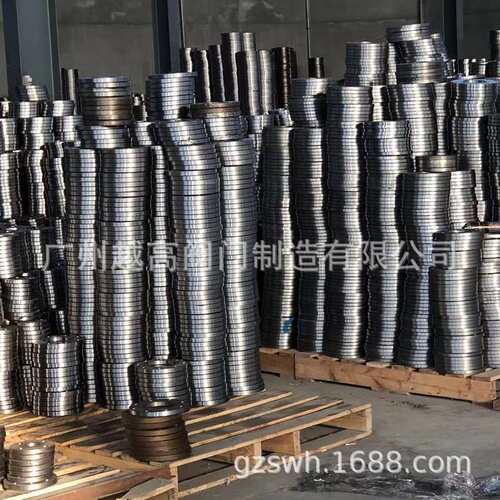 304不锈钢法兰片PN10不锈钢平焊法兰盘焊接法兰DN25 50 65 80 100