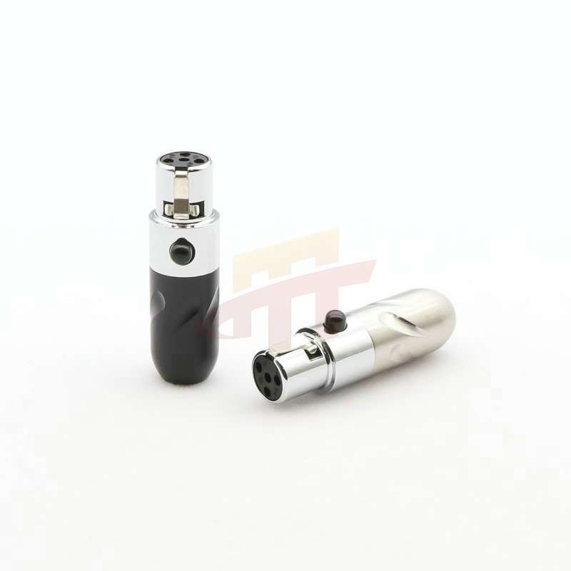 镀铑芯古河mini xlr三芯四芯K712 DT1990AB-1266插头LCD2插针LCD4