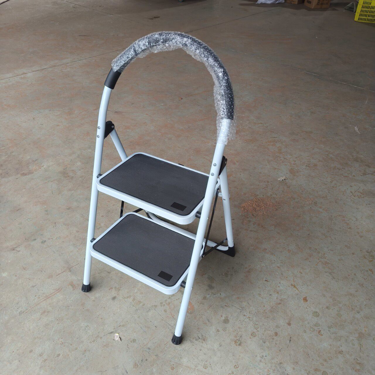 steelladder2step两步铁梯子白色梯子白色梯凳二层凳子家用梯