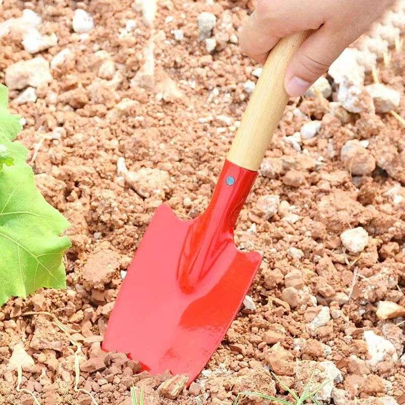 20把价园艺工具赶海铲挖野菜铲小花铲木柄小铁铲铁楸家用小铲子多