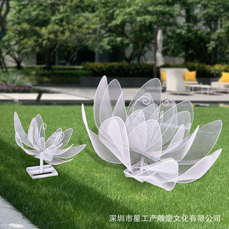 不锈钢云朵雕塑酒店商场大堂金属镂空网云吊饰玻璃钢云朵雕塑摆件