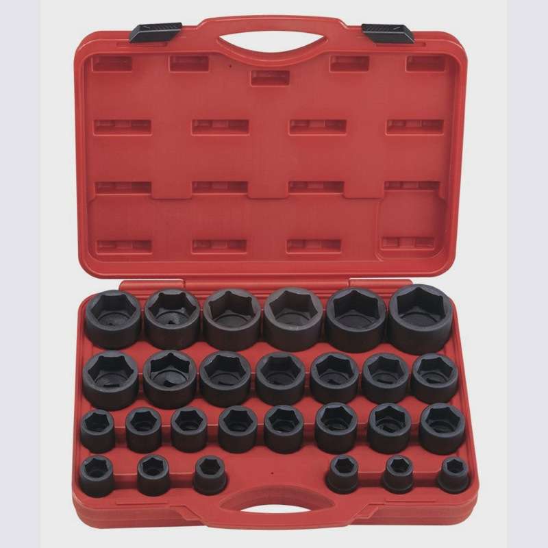Genius天赋进口工具3/4"19mm27件套英制6角气动套筒组IS-627S
