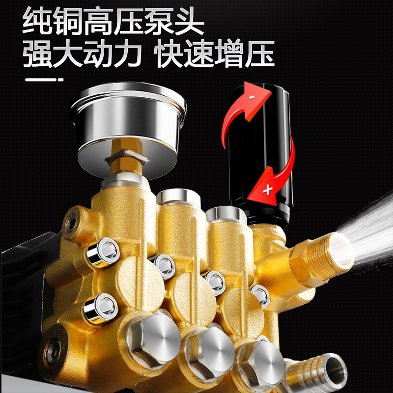 黑猫超高压洗车机220V商用清洗机大功率洗车店洗车泵工业水泵水枪