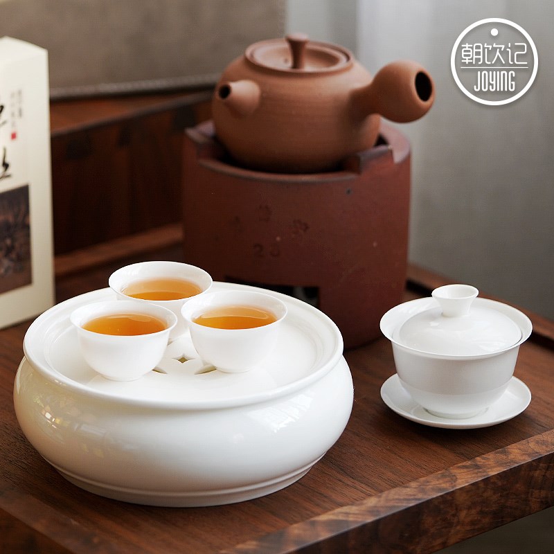 户外茶具旅行装潮汕工夫茶具车载便携式陶瓷茶具茶盘茶杯旅行套装