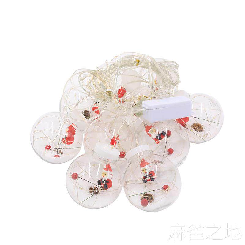 圣诞节LED窗帘灯许愿球圣诞老人雪人节日灯 橱窗装饰房间布置彩灯
