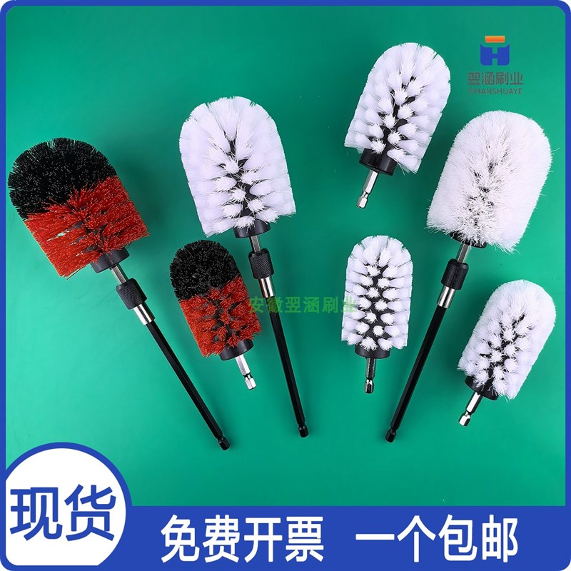 清洁长柄无死角清洗工具玻璃杯擦水族箱清理除藻神器球形圆柱刷子图片