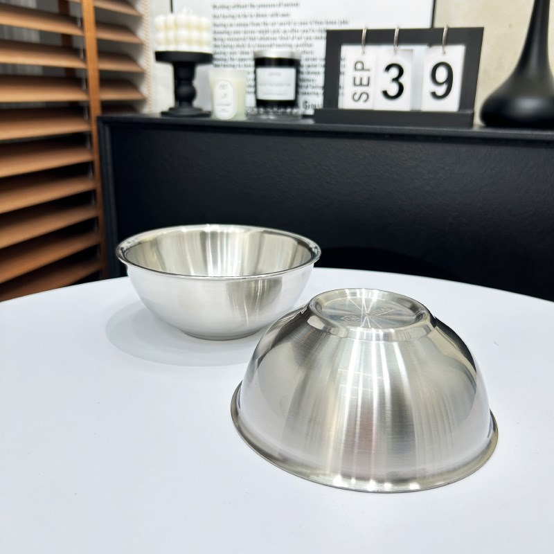 出口304不锈钢防摔碗隔热双层防烫饭碗小碗宝宝碗面碗汤碗幼儿碗
