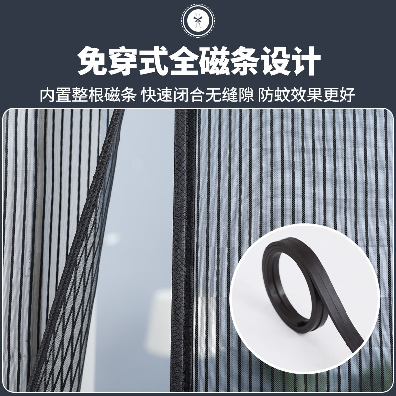 车库家门口饭店防蝇门帘商用防蚊门帘农村自建房房间沙网纱网F