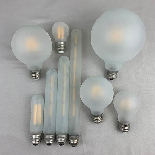 LED磨砂爱迪生灯泡E14E27螺口蜡烛水晶灯暖白复古灯丝C35拉尾尖泡