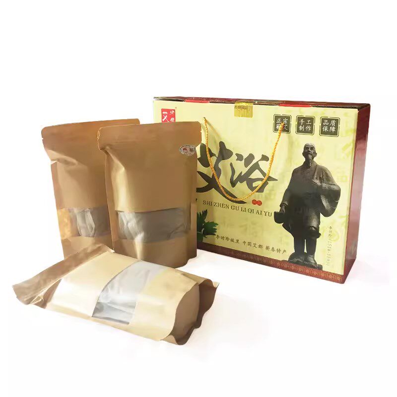 湖北蕲春艾师傅手工蕲艾浴30小包艾绒泡足包艾草足浴家用洗澡包