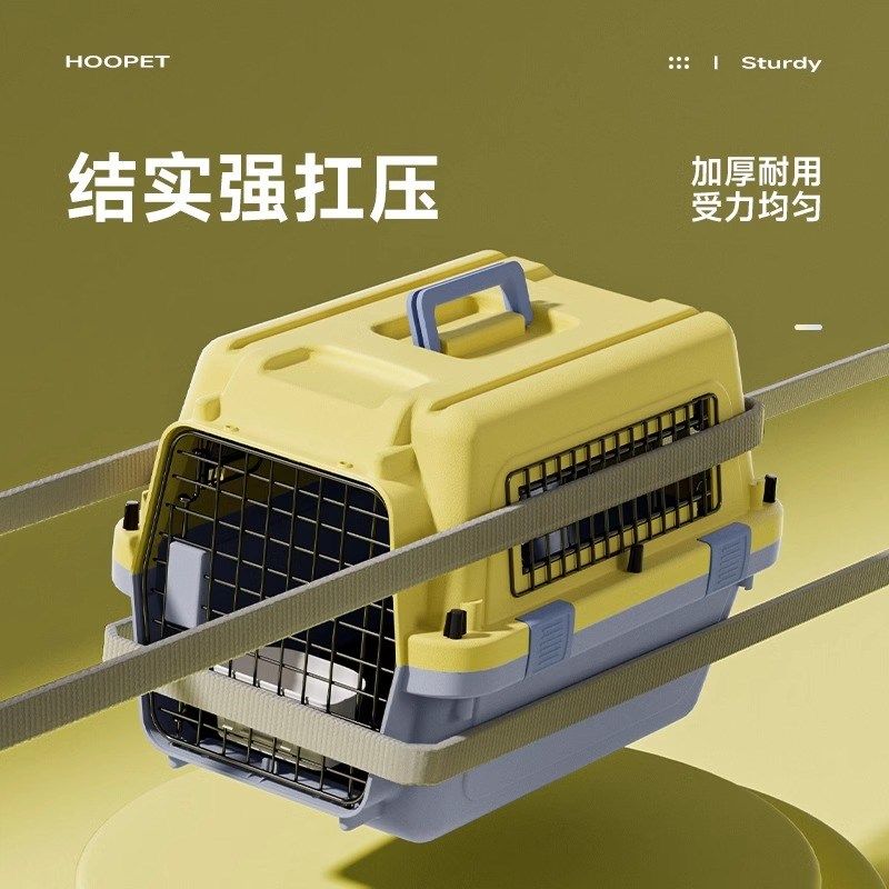 宠物航空箱国航狗狗托运箱猫咪外出便携车载狗笼小型犬空运猫笼子