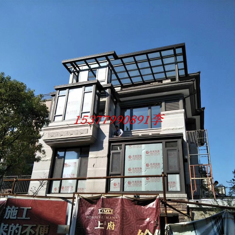 泉州新款弧形平顶阳光房铝合金窗户遮阳雨棚车棚钢化玻璃盖顶定制