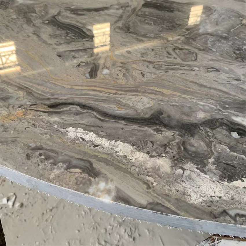 云浮天然大理石材台面威尼斯灰色天然大理石餐桌台面底座窗台石