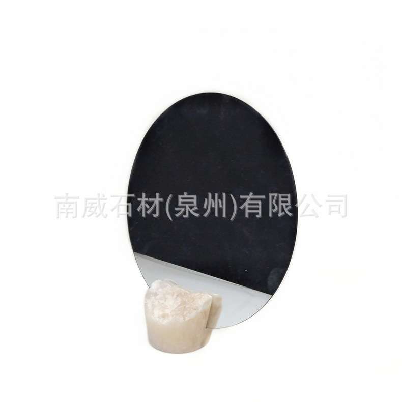 创意天然大理石名片架桌面自然面卡片展示座镜子座商品标价牌底座