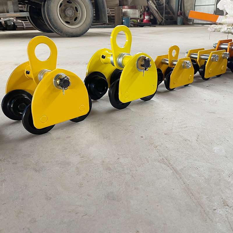 厂家 T型手推跑车工字钢单轨滑轮跑车 微型起重桃型手拉跑车