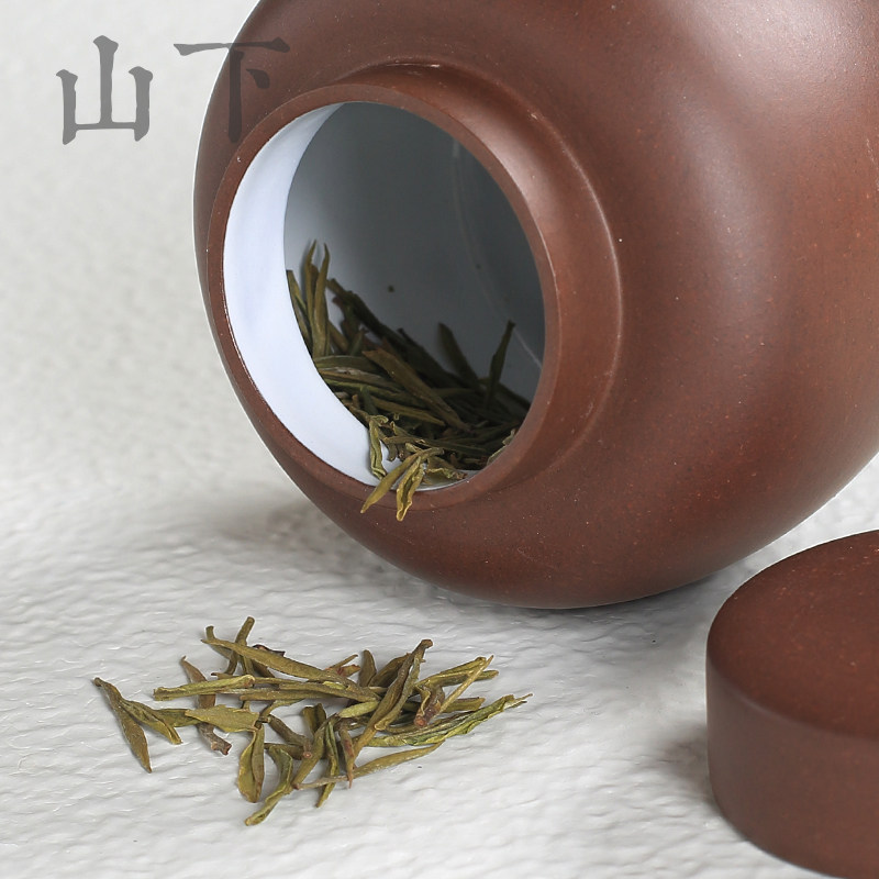 宜兴紫砂茶叶罐清水泥茶仓可养普洱茶收纳罐密封罐子茶道功夫茶具