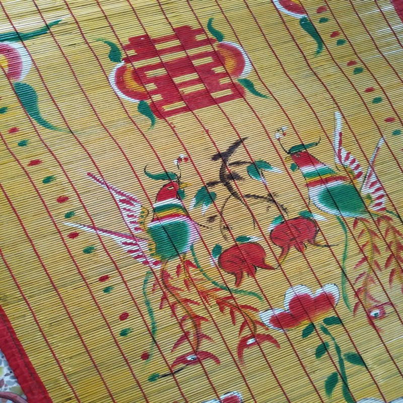 潮汕婚庆潮汕传统妙儿纯手工制作竹门帘用大门门帘尺寸可订做竹帘