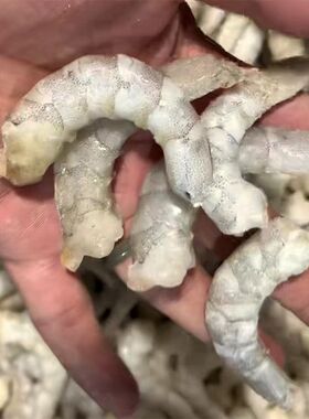 喂鱼的虾河虾淡水白虾虾仁冷冻鱼食龙鱼虎鱼饲料龟粮新鲜虾肉冻食