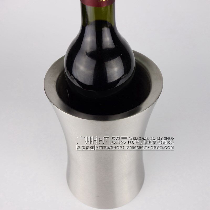 加厚不锈钢洋酒冰桶双层家用欧式红酒冰镇器装小冰粒桶创意香槟桶