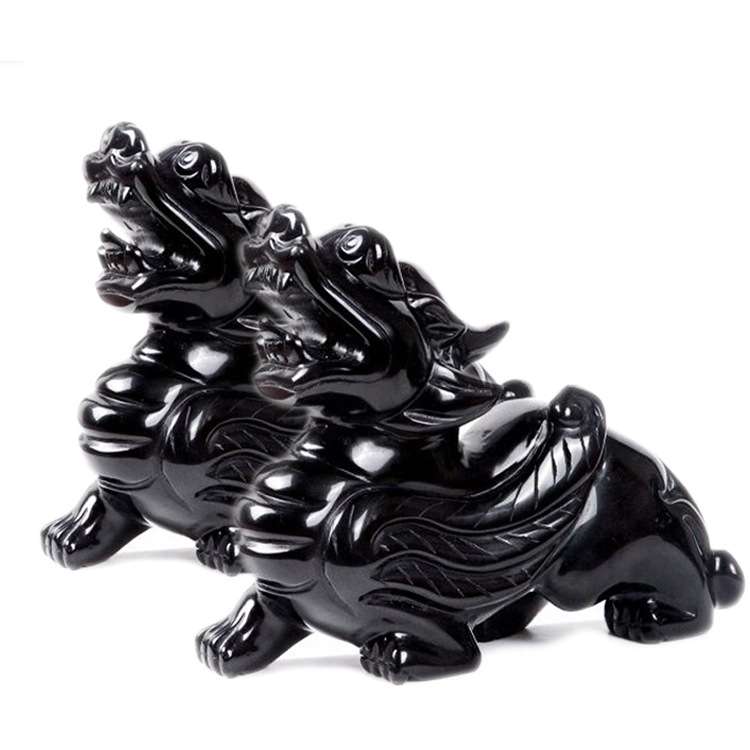 黑曜石貔貅摆件家居装饰摆件工艺品