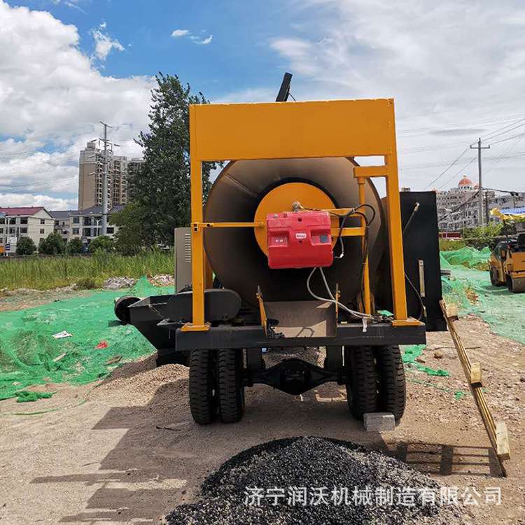 筑路养护沥青搅拌机牵引沥青混泥土拌和机移动式沥青混合料搅拌机