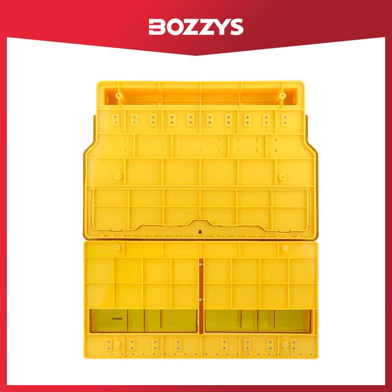 BOZZYS厂家 工业安全壁挂组合锁具管理站防尘塑料挂锁工作站