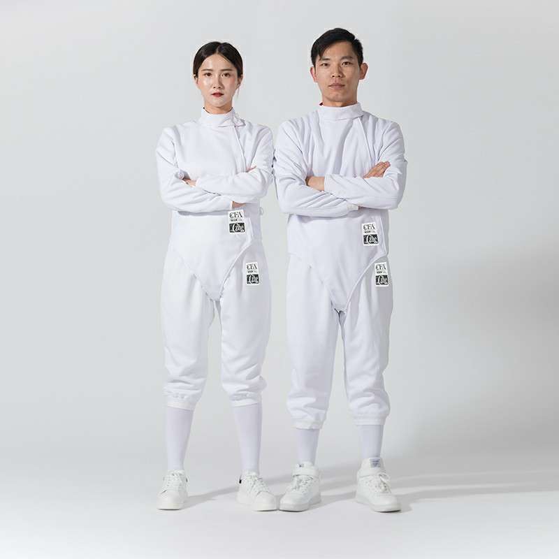 击剑服装套装儿童成人三件套花重佩剑服350N比赛训练专用CFA认证