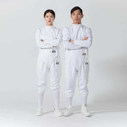 击剑服装套装儿童成人三件套花重佩剑服350N比赛训练专用CFA认证