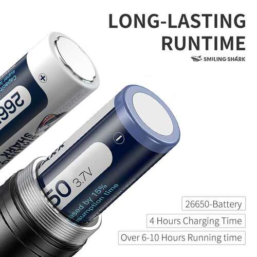 Outdoor lighting long range white laser tactical flashlight