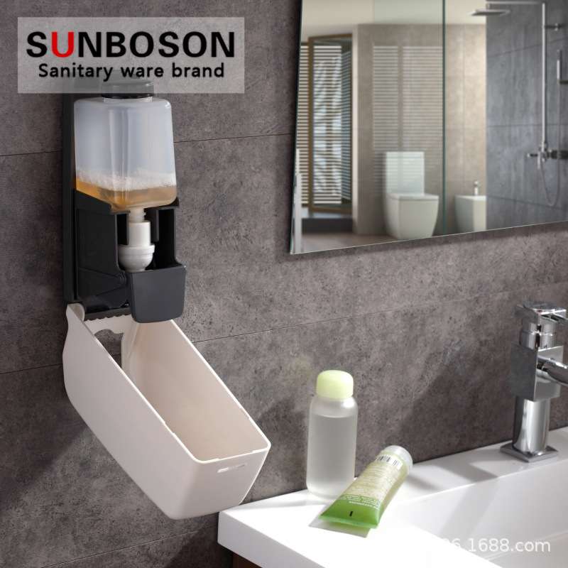 SUNBOSON壁挂式手动泡沫皂液器单头按压盒子肥皂液机家用洗手液瓶