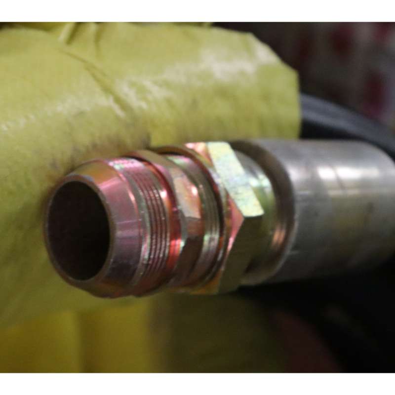 高压风管两层钢丝管38mm*2*20米耐高温高压胶管橡胶软管带快接头