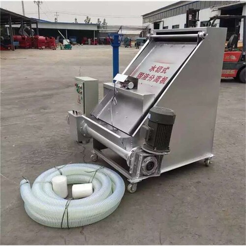动物粪便干湿分离器 养殖场螺旋固液分离机 斜筛式粪便固液分离