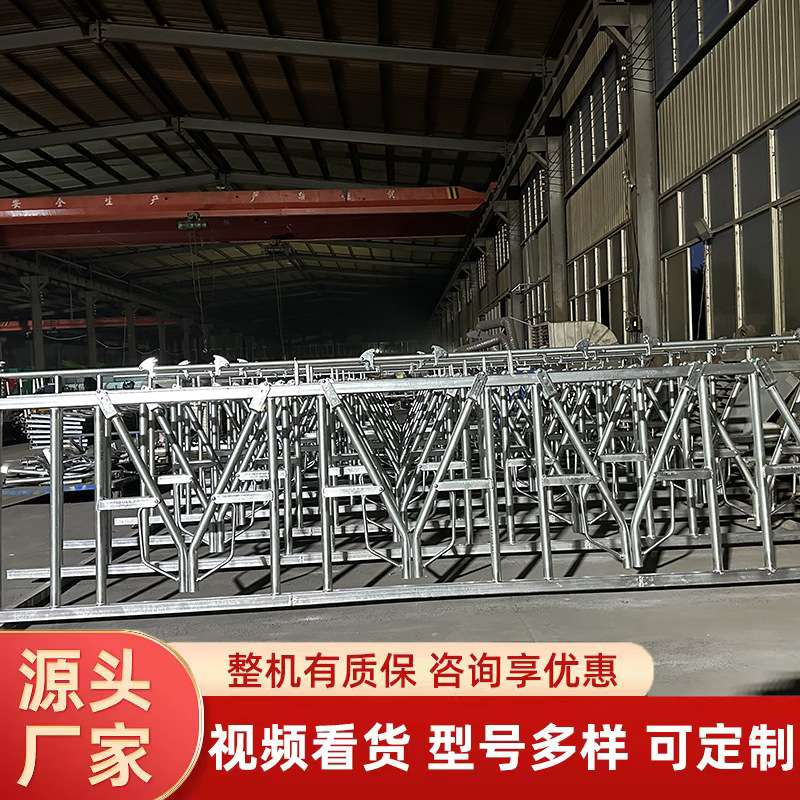 牛颈枷加厚牛颈夹新型牛颈夹热镀锌牛护栏双开单开牛场牛脖夹