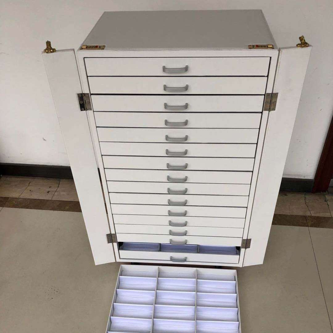 君顺厂家直供高档PU白色皮革光学太阳眼镜饰品陈列展示柜288付