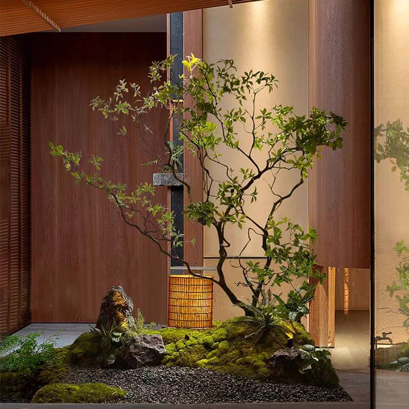 仿真树假树马醉木造景餐饮仿真绿植室内别墅景观树橱窗天井装饰树