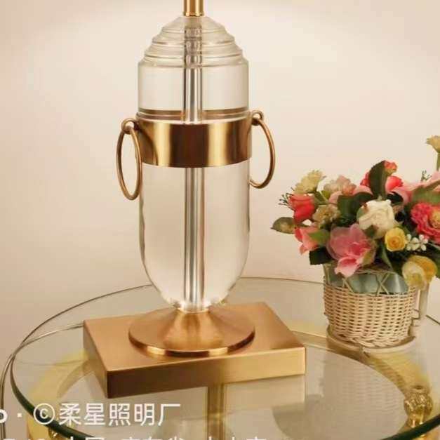 新中式古典水晶台灯设计师简约现代样板房装饰灯现代水晶台灯