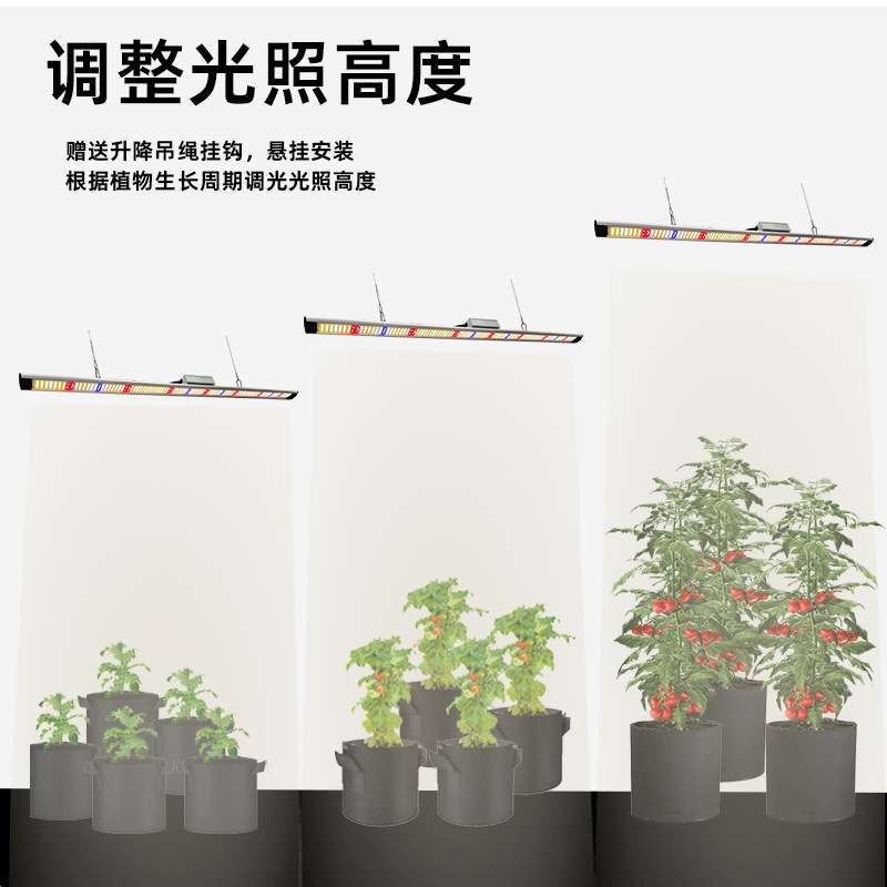 100W植物灯全光谱室内家用蔬菜水果花草种植科研培育补光灯生长灯