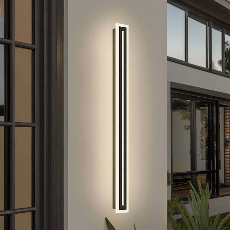 户外长条壁灯洗墙灯led极简客厅室外别墅庭院壁灯防水大门外墙灯