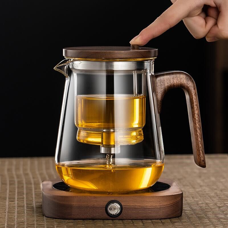 玻璃内胆飘逸杯泡茶神器一键过滤沏茶壶茶水分离冲茶器功夫茶道杯