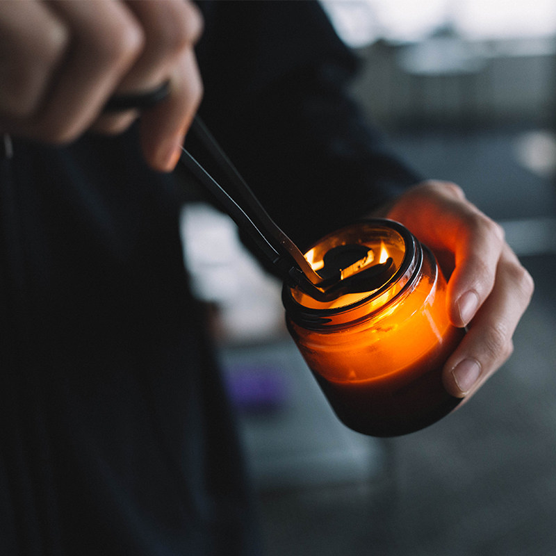 ASUCH北欧香薰蜡烛情人节三件套灭烛工具托盘烛芯灭烛勾灭火勾