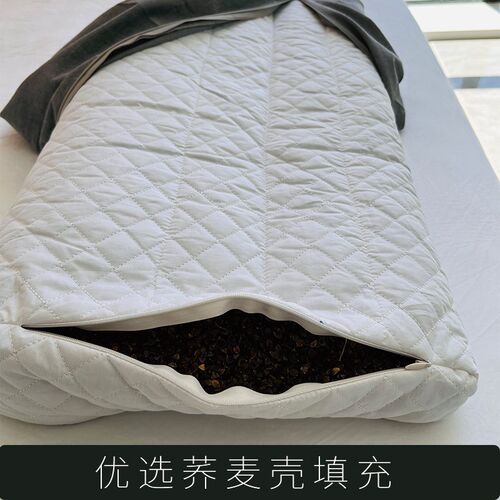 荞麦壳颈椎颈椎枕硬枕高低枕支撑牵引颈椎单人家用拆洗枕套荞麦皮