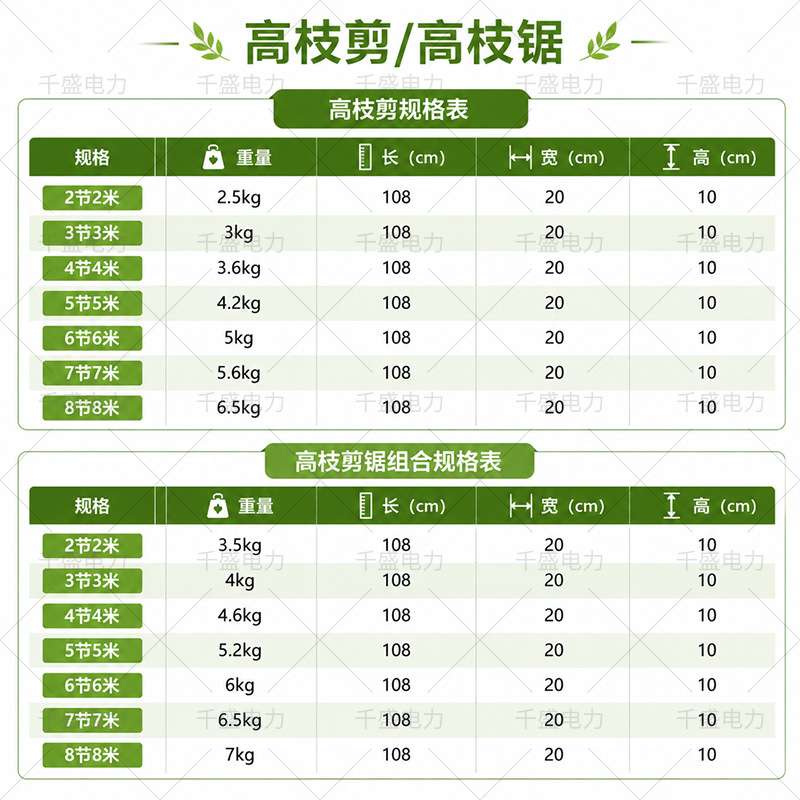 高空树枝修剪器跨境户外工具高枝剪高空锯树神器树枝修剪器高枝锯