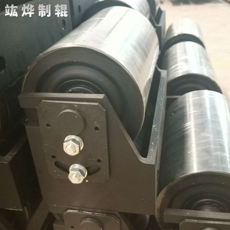非标聚氨酯胶轮镀锌油漆托辊输送带筒滚轴胶辊加工耐磨输送机