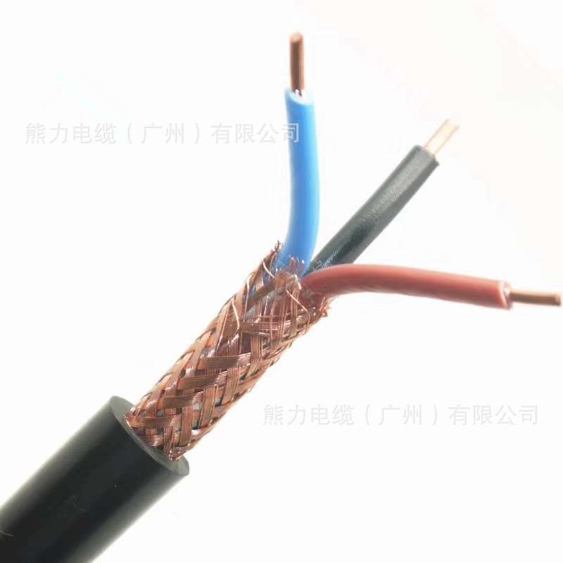 国标纯铜NHKVVP22阻燃屏蔽信号线6/7/8/10芯1/1.5/2.5/4控制电缆